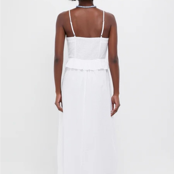 NWT Tuckernuck White Shadow Seersucker Stripe Maddy Dress Sz S - Picture 4 of 9